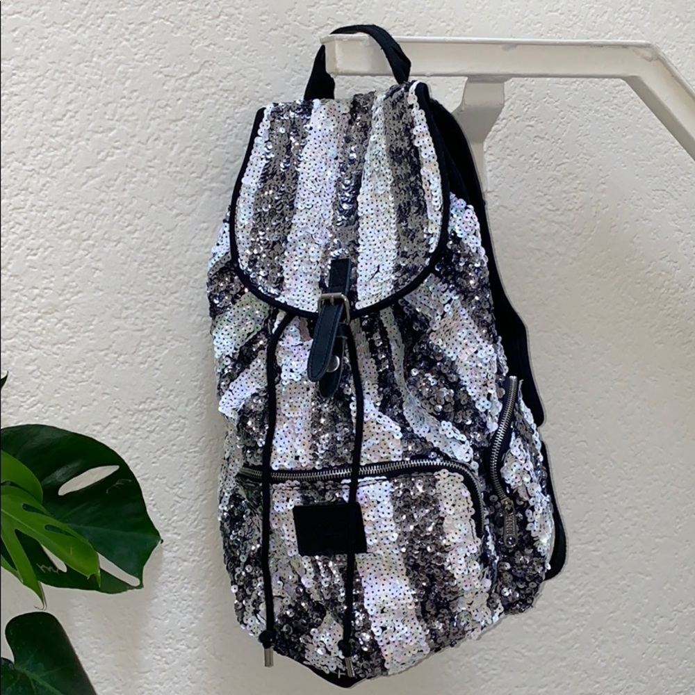 Pink by Victoria’s Secret Sequin Striped Backpack